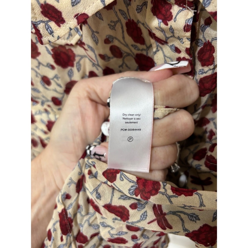 Rag & Bone Farren floral button-up M - Picture 6 of 7